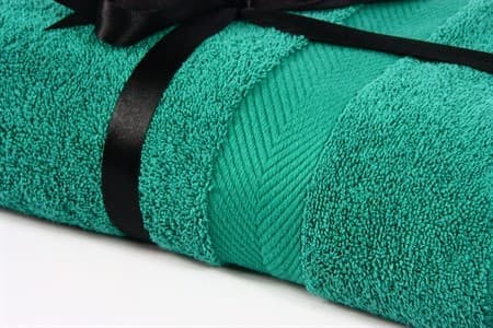 Набір рушник EURO SET Dark Green зелений 100*150 1шт. 500г/м2 - фото 10510