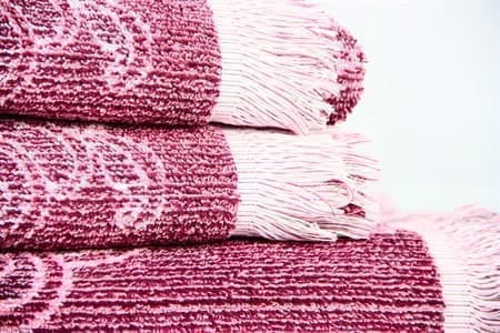 Рушник махровий Maisonette Lora 70*140 т.рожевий 450 г/м2 - фото 16400