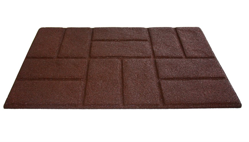 Килимок придверний Torn Brick 50*75 коричневий - фото 22487