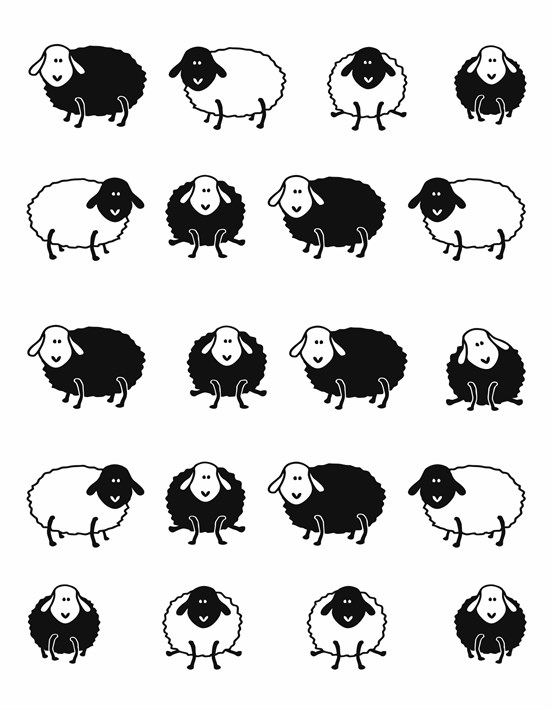 Плед "Happy Sheep" 140*200 чорний - фото 22955