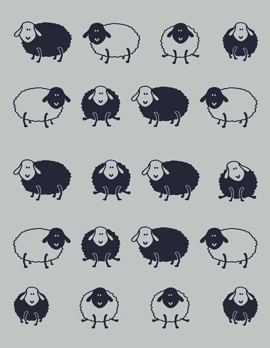 Плед "Happy Sheep" 140*200 т.синій - фото 23011