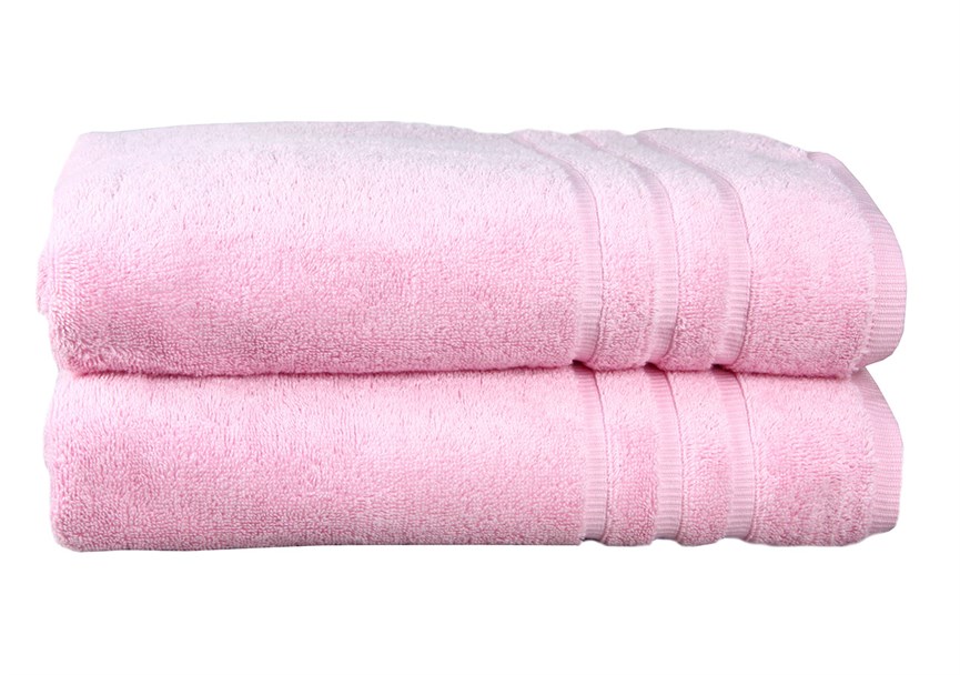 Рушник махровий Maisonette Micro Touch 70*140 рожевий 500 г/м2 - фото 23097