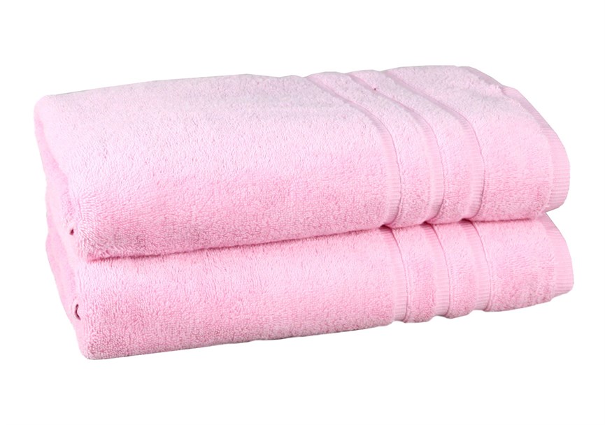 Рушник махровий Maisonette Micro Touch 70*140 рожевий 500 г/м2 - фото 23098