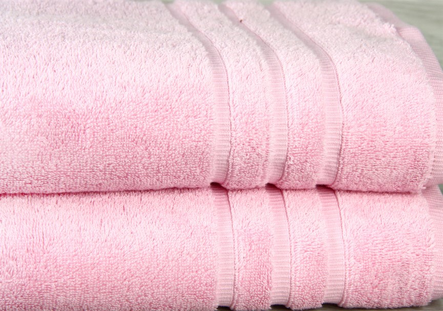 Рушник махровий Maisonette Micro Touch 70*140 рожевий 500 г/м2 - фото 23099