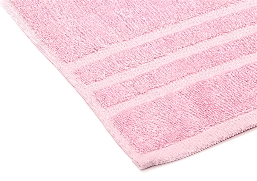 Рушник махровий Maisonette Micro Touch 70*140 рожевий 500 г/м2 - фото 23103