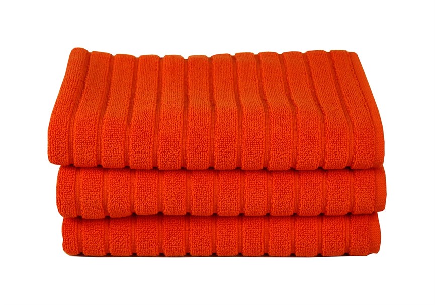 Рушник для ніг Maisonette Rainbow 60*60 помаранчевий 850г/м2 - фото 30284