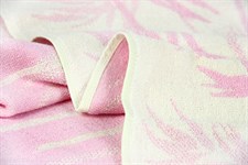 Рушник махровий Maisonette Bamboo Leaf 76*152 рожевий 500 г/м2 - фото 22553