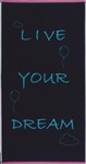 Рушник пляжний Maisonette Dream 70*130 блакитний 400 г/м2 - фото 23127