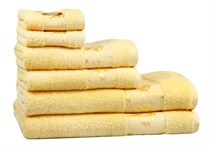 Рушник махровий Maisonette Bamboo 50*100 жовтий 500 г/м2 - фото 23977