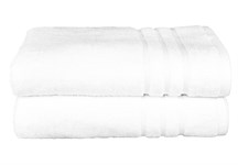 Рушник махр Maisonette Micro Touch 70*140 білий 500 г/м2 - фото 27111