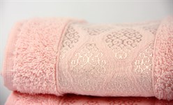 Рушник махровий Osman 50*90 рожевий 450г/м2 - фото 33624