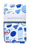 Набір рушників Maisonette Teapot 40*60 2 шт. синій 375 г/м2 - фото 37046
