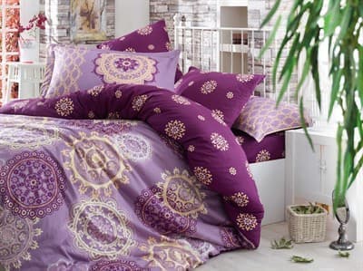 Hobby Exclusive Sateen Ottoman фіолетовий 200*220/4*50*70 - фото 6362
