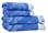 Рушник махровий Maisonette Lora 70*140 блакитний 450 г/м2 - фото 16381