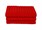 Рушник для ніг Maisonette Rainbow 60*60 червоний 850г/м2 - фото 23844