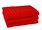 Рушник для ніг Maisonette Rainbow 60*60 червоний 850г/м2 - фото 23845