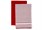 Набір рушників Maisonette Flat 40*60 2 шт. червоний 400 г/м2 - фото 23931