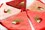 Рушник махр з вишивкою d 60см Томат т.рожевий 420г/м2 - фото 29638