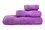 Набір рушників RAINBOW Lila фіолетовий 30*50+50*90+70*140 (3шт.) 500г/м2 - фото 34770