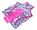 Набір для кухні IzziHome YAPRAK Фартух + Рушник махр.30*50 рожевий  350 г/м2 - фото 36864