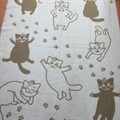 Плед Vladi жаккард "Cats" 140*200 бежевий (нов) - фото 7247